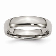 Titanium 5mm Polished Wedding Band