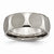 Titanium Faceted 8mm Satin Wedding Band