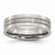 Titanium Grooved 6mm Brushed and Polished Wedding Band