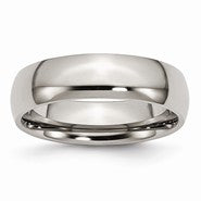 Titanium 6mm Polished Wedding Band