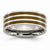 Titanium Brown Enamel Flat 8mm Polished Wedding Band