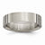 Titanium Flat Grooved 6mm Brushed Wedding Band