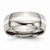 Titanium with Sterling Silver Inlay 8mm Polished Wedding Band