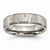Titanium Beveled Edge Notched 6mm Brushed Wedding Band