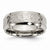Titanium 8mm Beveled Edge, Hammered and Polished Wedding Band