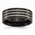 Titanium 8mm Black IP-plated Polished Wedding Band