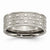 Titanium 8mm Satin and Polished Checkered Wedding Band