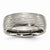 Titanium 8mm Woodgrain Brushed and Polished Wedding Band