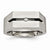 Titanium with Diamond Polished Wedding Band