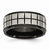 Titanium 9mm Black IP-plated Polished & Brushed Wedding Band