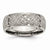 Titanium 8mm Laser Design Brushed Wedding Band
