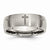 Titanium 8mm Laser Design Brushed Wedding Band