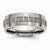 Titanium 8mm Laser Design Brushed Wedding Band