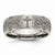 Titanium 8mm Laser Design Brushed Wedding Band