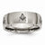 Titanium 8mm Laser Design Brushed Wedding Band