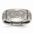 Titanium 8mm Laser Design Brushed Wedding Band