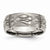 Titanium 8mm Laser Design Brushed Wedding Band