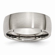 Titanium 8mm Brushed Wedding Band