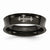 Titanium Cross Black IP-plated 6mm Concave Wedding Band
