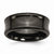 Black Titanium Polished Concave 9mm Wedding Band
