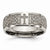 Titanium 8mm Laser Design Polished Wedding Band