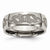 Titanium 8mm Laser Design Polished Wedding Band