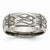 Titanium 8mm Laser Design Polished Wedding Band