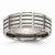 Titanium 8mm Grooved Polished Wedding Band