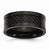 Titanium 9mm Black IP-plated with Carbon Fiber Inlay Polished Wedding Band