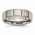 Titanium 6mm Grooved Satin and Polished Wedding Band