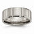 Titanium 8mm Grooved Satin & Polished Wedding Band
