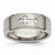 Titanium Cross Design 8mm Satin Beveled Edge Wedding Band