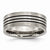 Titanium Enameled Flat 8mm Satin & Polished Wedding Band
