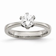 Titanium CZ Ring