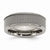 Titanium Base with Stainless Steel Mesh Center 8mm Wedding Band