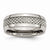 Titanium & Grey Carbon Fiber 8mm Polished Wedding Band