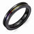 Black Titanium Multi-colored Anodized 4mm Polished Wedding Band