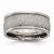 Titanium Polished 9.10mm Textured Rounded Edge Ring