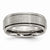 Titanium Ridged Edge 8mm Satin and Polished Wedding Band