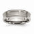 Titanium Beveled Edge, Concave 6mm Polished & Brushed Wedding Band
