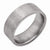 Titanium and Sterling Silver Inlay 8mm Flat Satin Wedding Band