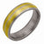 Titanium & 14k Gold Inlay 6mm Brushed Wedding Band