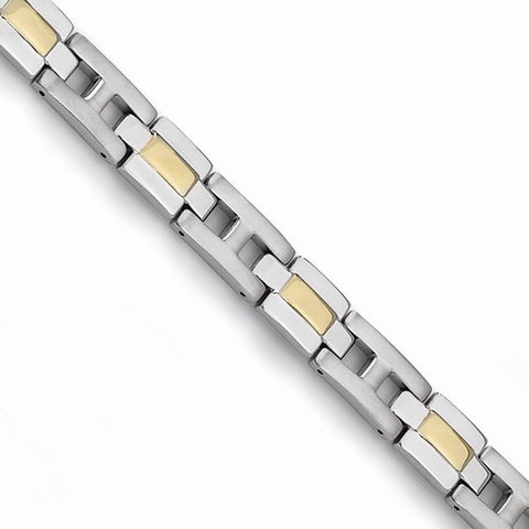 Titanium Yellow Ip-Plated Bracelet