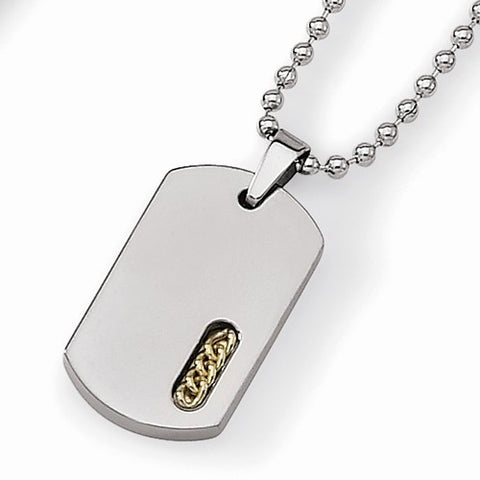 Titanium Yellow Ip-Plated Necklace