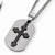 Titanium Black Ip-Plated Moveable CrossNecklace