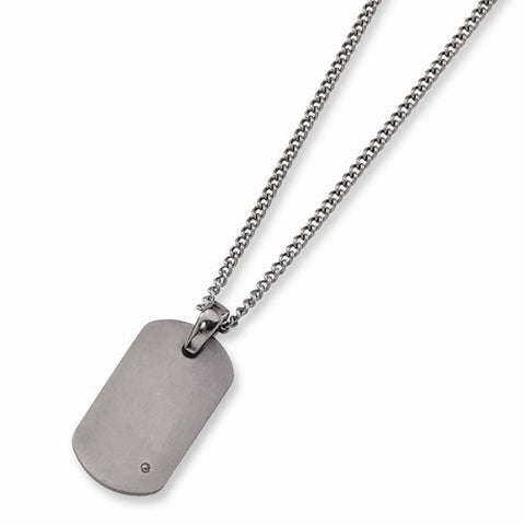 Titanium Diamond Accent Necklace