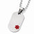 Titanium Medical Jewelry Dog Tag Pendant Necklace