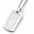 Titanium Hammered Pendant On Necklace