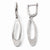 10K White Gold Polished Dangle Earrings