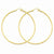 14k Yellow Gold Satin Diamond-cut 2mm Round Tube Hoop Earrings